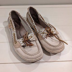 Sperry Women’s Angelfish Anchor Print Slip -On Boat Shoe  8.5